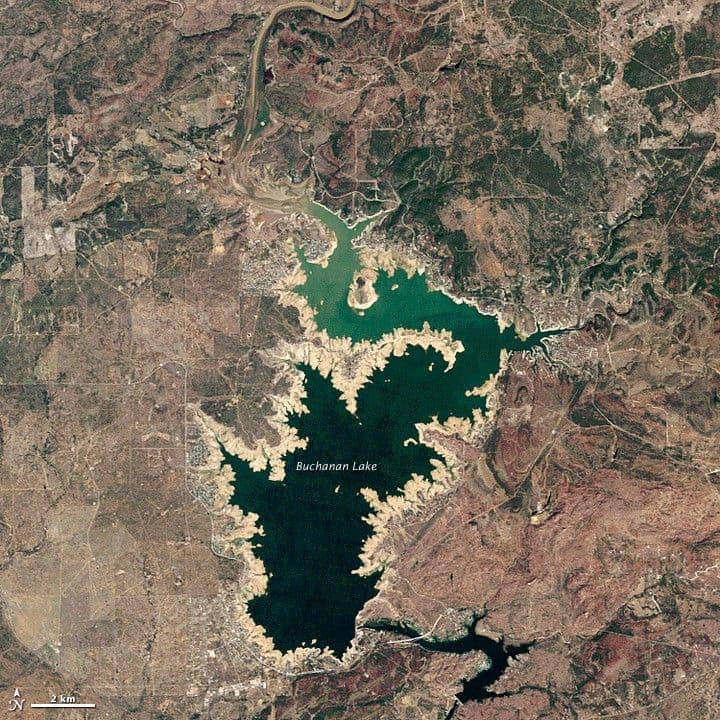 Ghost Shorelines of Buchanan Lake