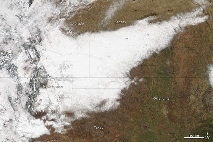 Blizzard Moves Across Southwest United States