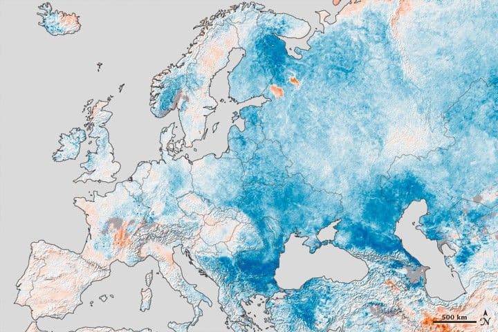 Cold Snap Across Europe