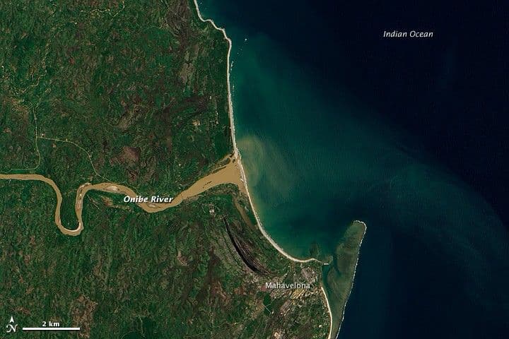Thick Sediment in Madagascar’s Onibe River