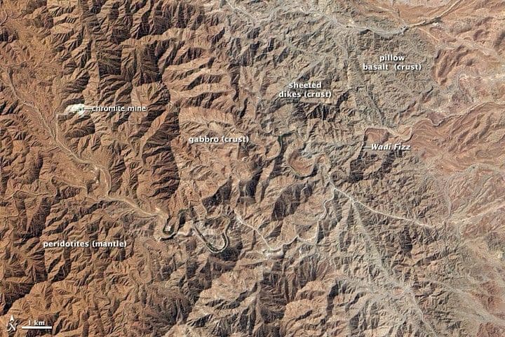 Earth’s Crust Exposed in Oman
