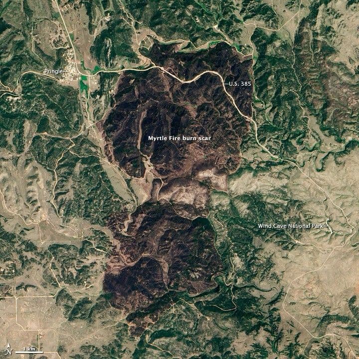 Myrtle Fire in South Dakota
