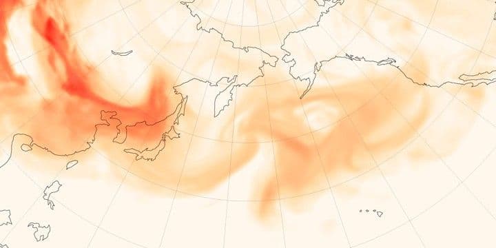 Dust Dominates Overseas Aerosol Imports to North America