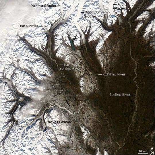 Alaska Glaciers and Rivers
