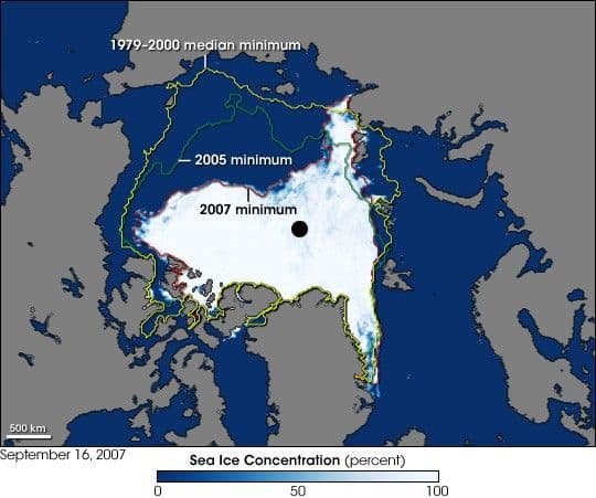 Record Sea Ice Minimum