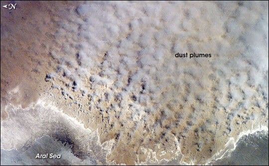 Dust Storm, Aral Sea, Kazakhstan