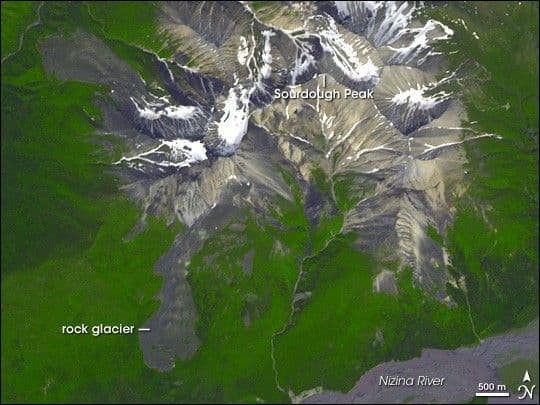 Rock Glacier on Sourdough Peak, Alaska