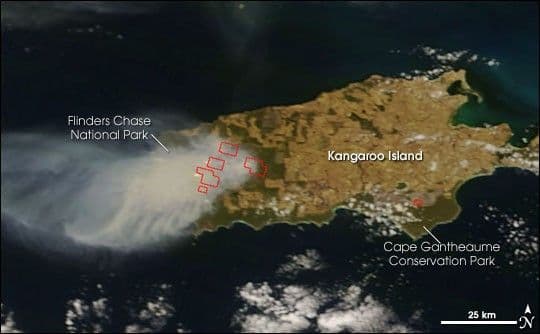 Fires on Kangaroo Island