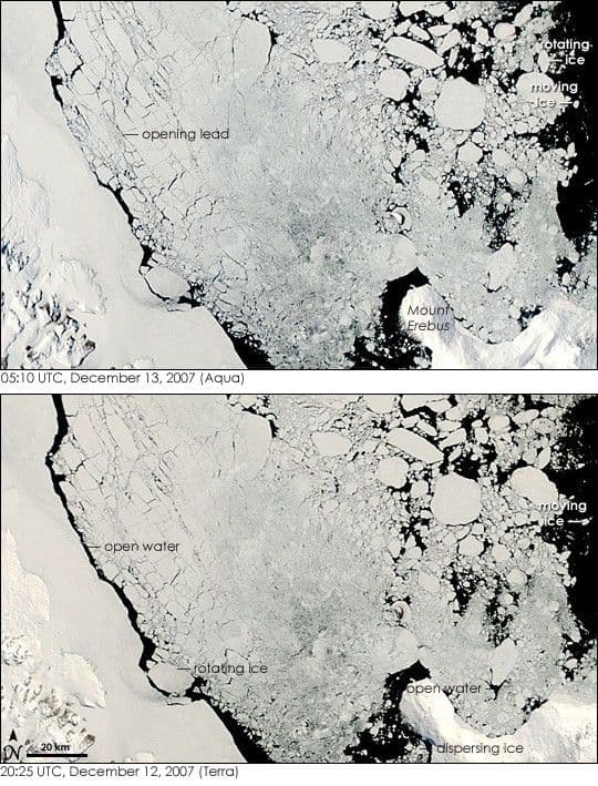 Ross Sea Ice on the Move