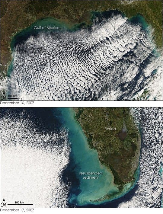 Wind Churns the Gulf of Mexico