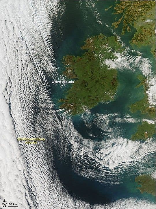 Complex Clouds off Ireland