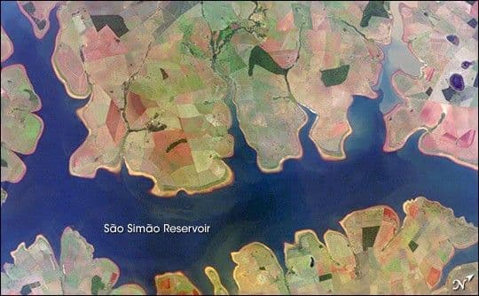 Sao Simao Reservoir, Brazil: 300,000th ISS image of the Earth