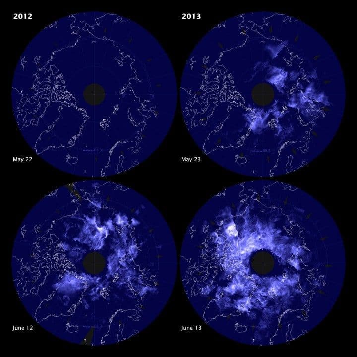 Early Start for Noctilucent Clouds