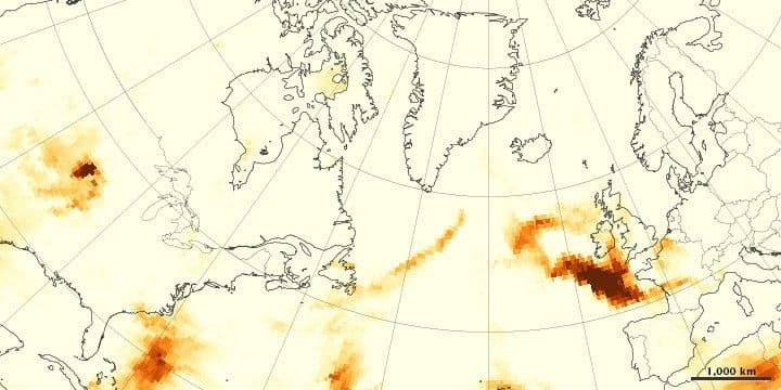 Wildfires Smoke Crosses the Atlantic
