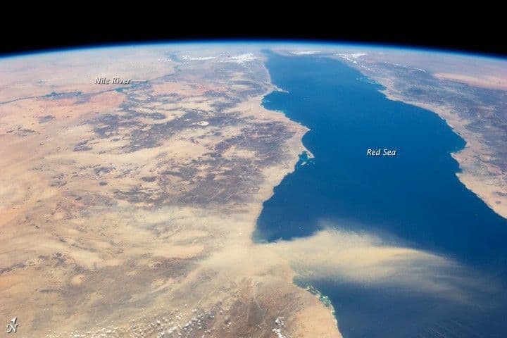 Egyptian Dust Plume, Red Sea