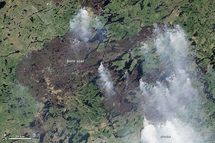 Fires in Quebec