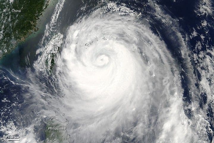 Typhoon Soulik Approaches Taiwan