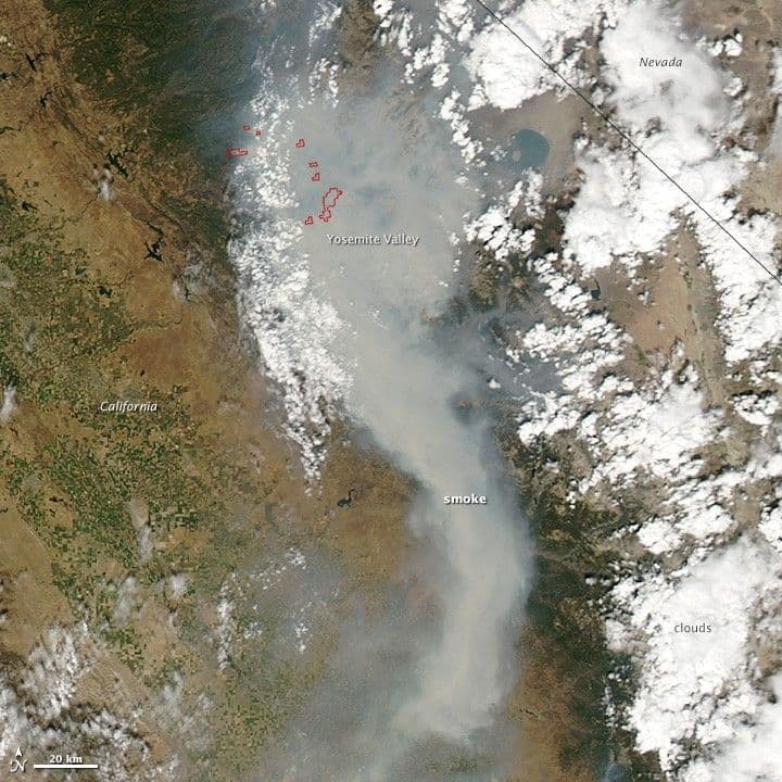 Smoke from the Rim Fire