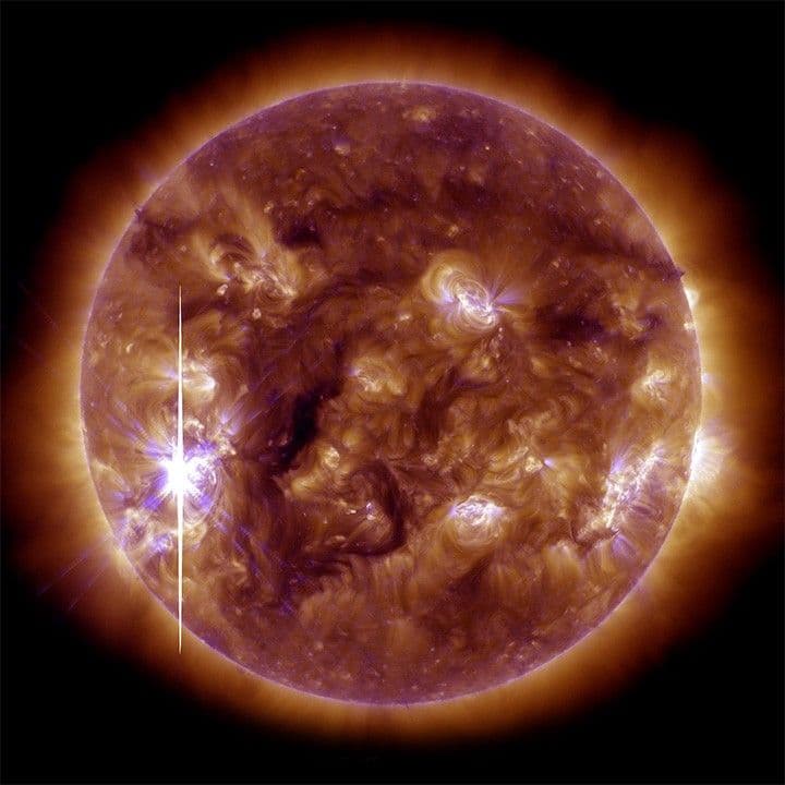 The Sun Flares Up