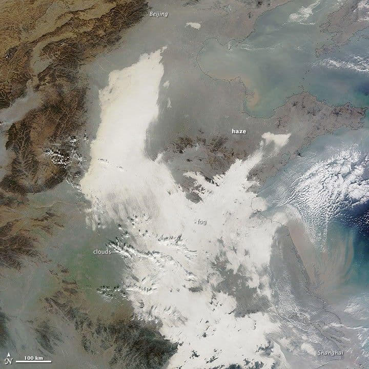 Smog Shrouds Eastern China