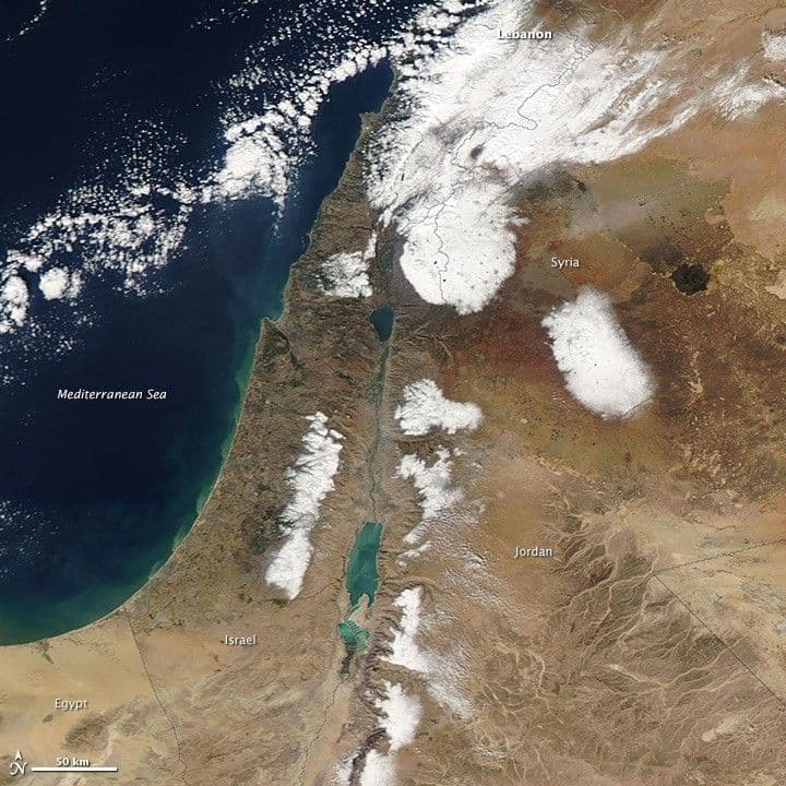 Rare Middle Eastern Snow