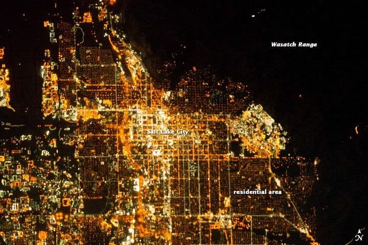Salt Lake City at Night