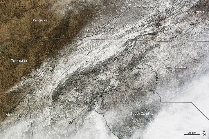 Snow and Ice in the Southeastern United States