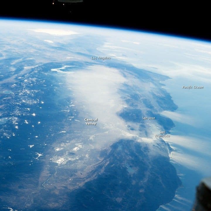 Haze Replaces Winter Fog in California