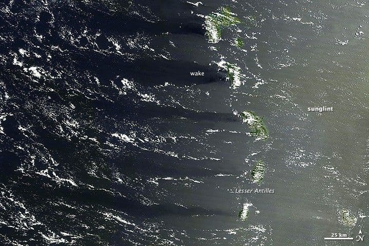 Painting with Islands and Sunglint