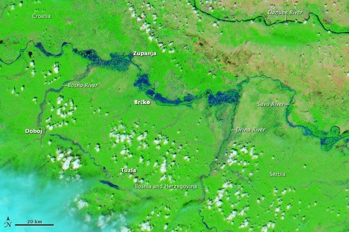 Severe Flooding in the Balkans