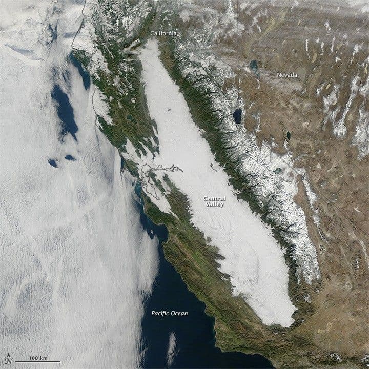 Winter Fog Becoming Rare in California
