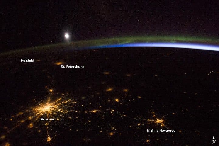 Night Colors over Russia