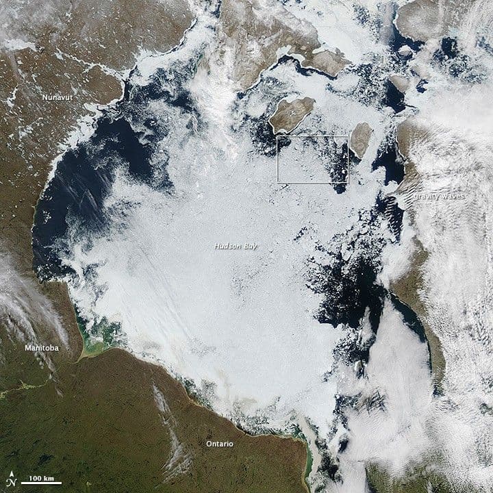 Ice Breakup on Hudson Bay