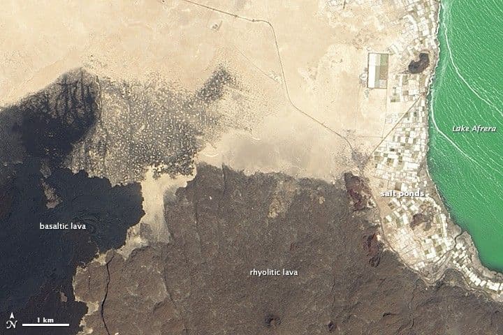 Lava Around Lake Afrera