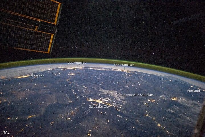 Southwestern USA at Night