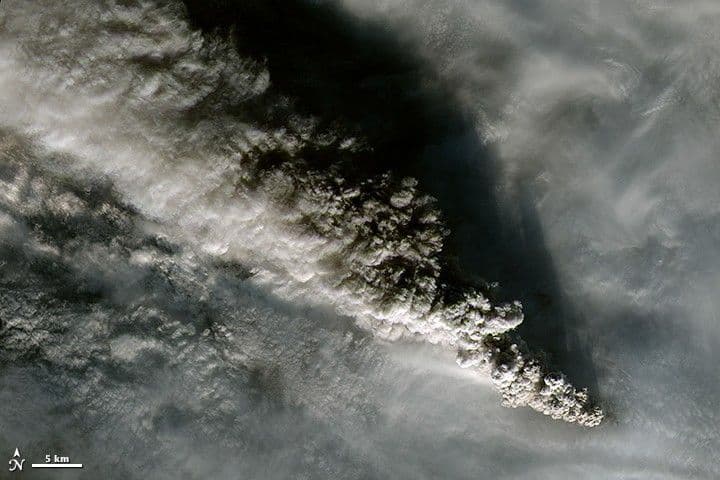 Plumes from Pavlof Volcano