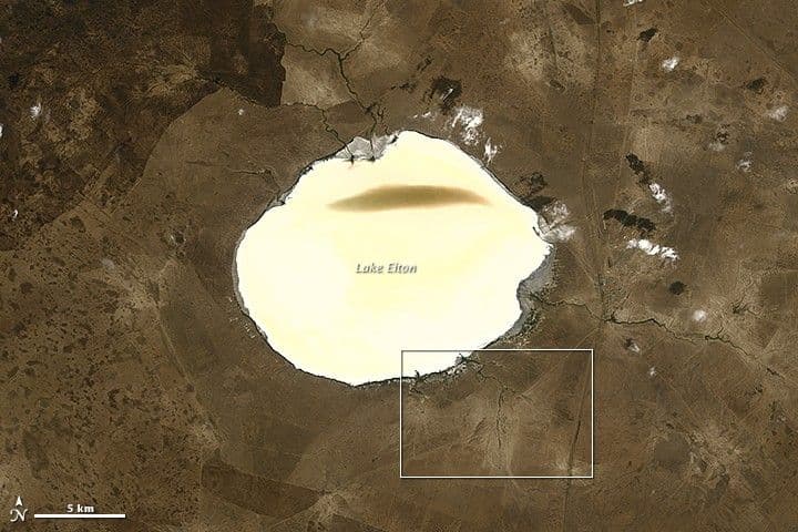 Brightening Lake Elton