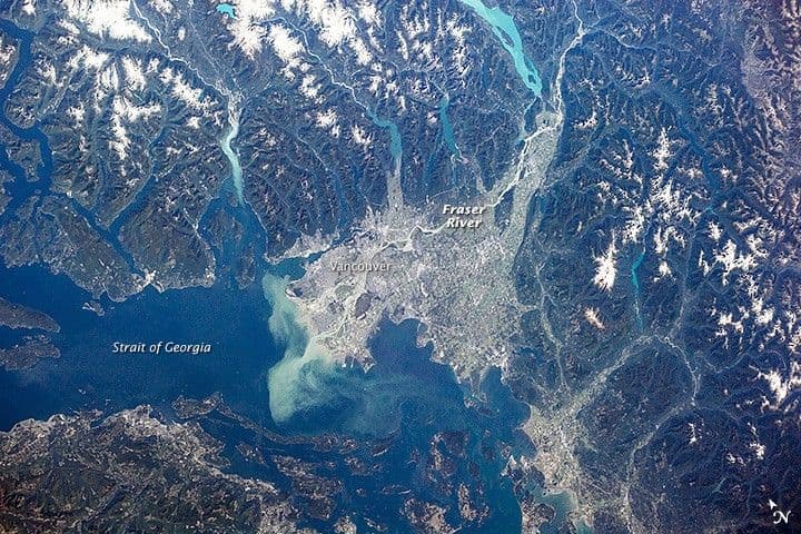 Plume from the Fraser River