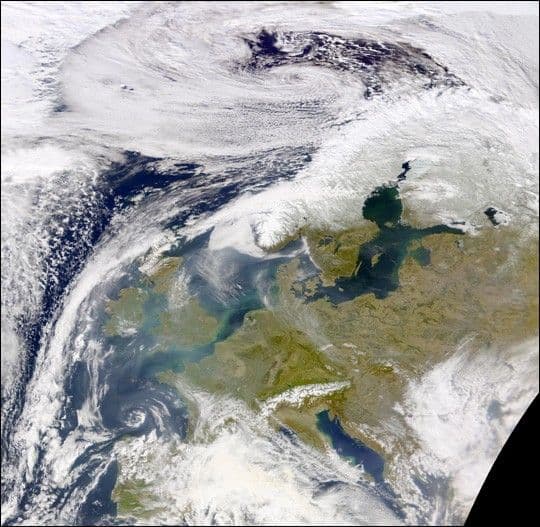 Haze and Pollution over Western Europe