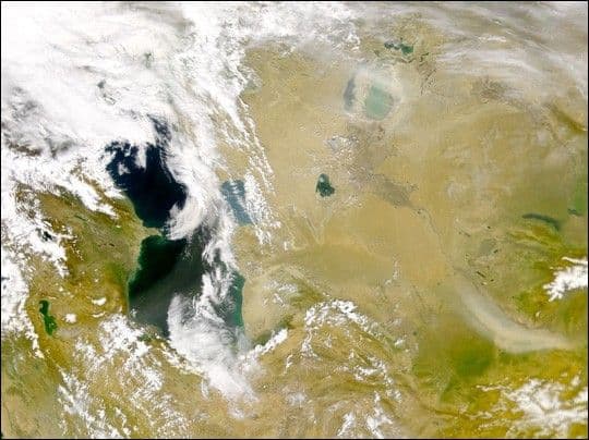 Dust over Much of Western Asia