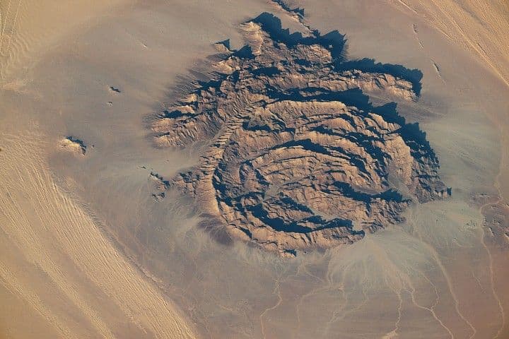 Rings of Rock in the Sahara