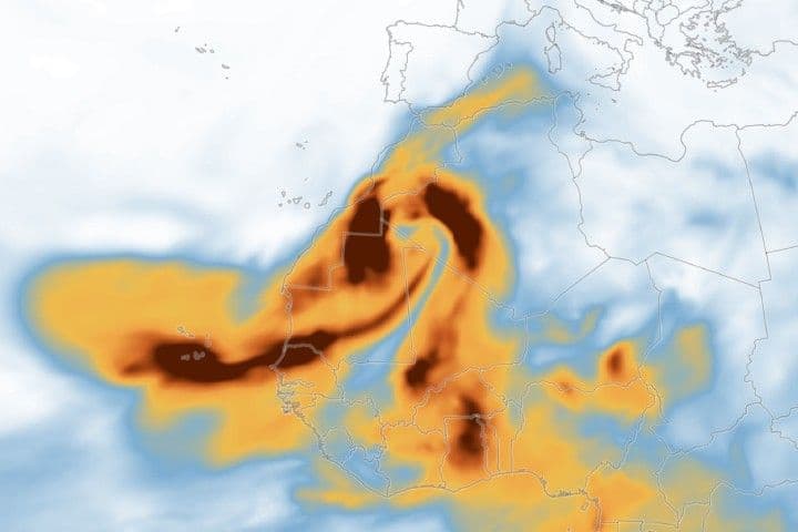 Dust Outbreak Reaches Europe