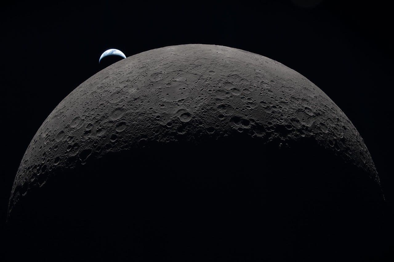 Earthset From the Lunar Far Side