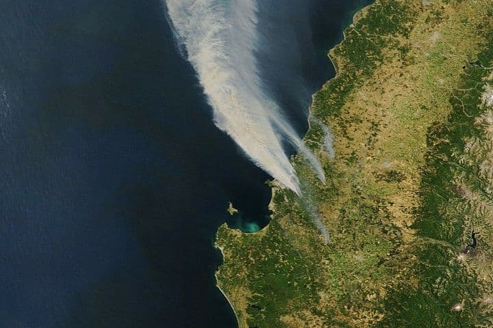 Fires Erupt in South-Central Chile