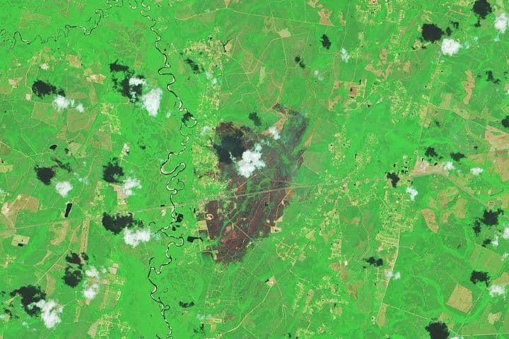 Fires Rage in Georgia