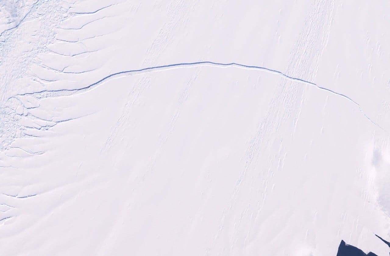 Pine Island Glacier calving, Antarctica