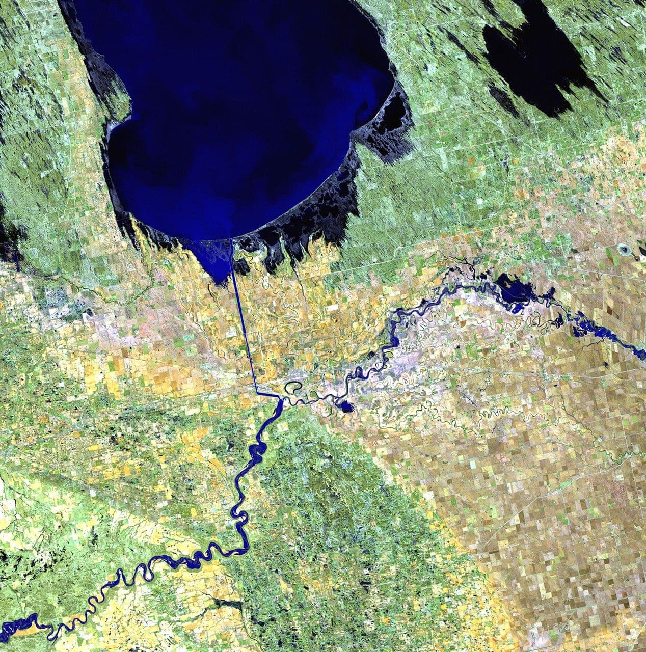 Lake Manitoba change, Canada
