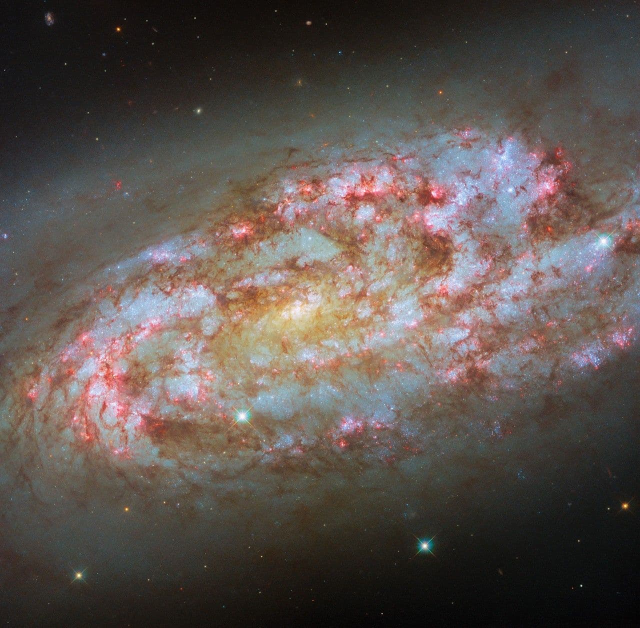 Hubble Spots a Storm of New Stars