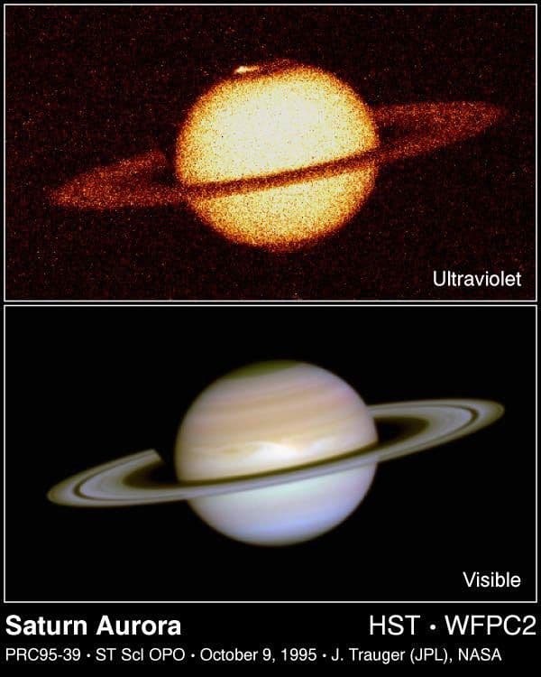 Hubble Provides the First Images of Saturn’s Aurorae