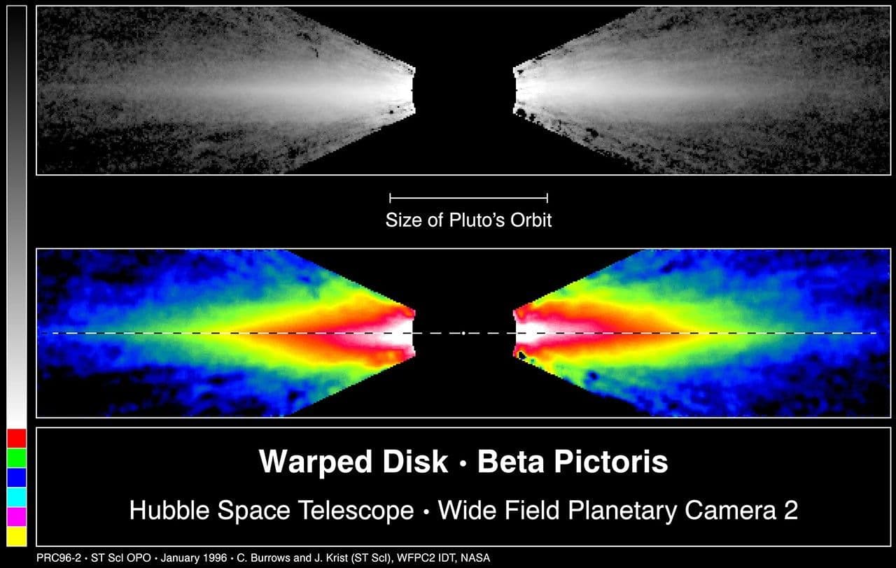 Disk around Star May Be Warped by Unseen Planet